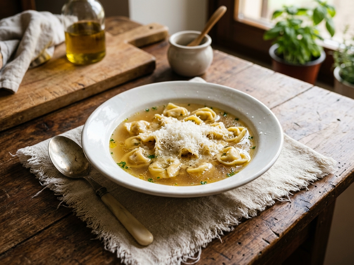 Cappelletti romagnoli in brodo
